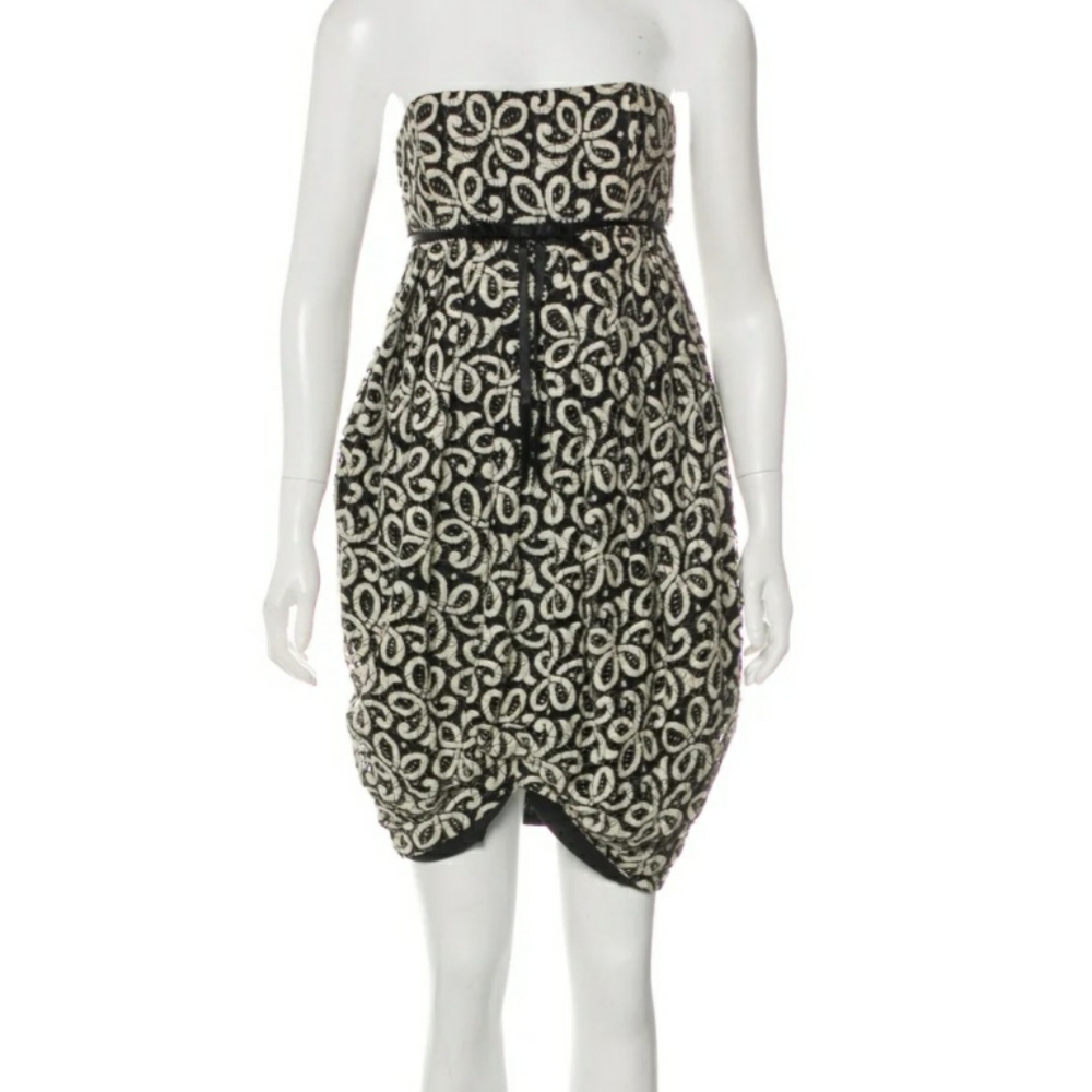 Anna Sui BLACK LABEL Lace Mini Dress Sz 4